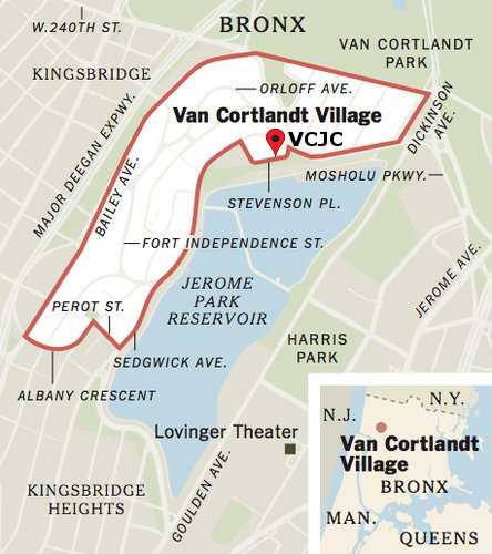 Map of Van Cortlandt Village